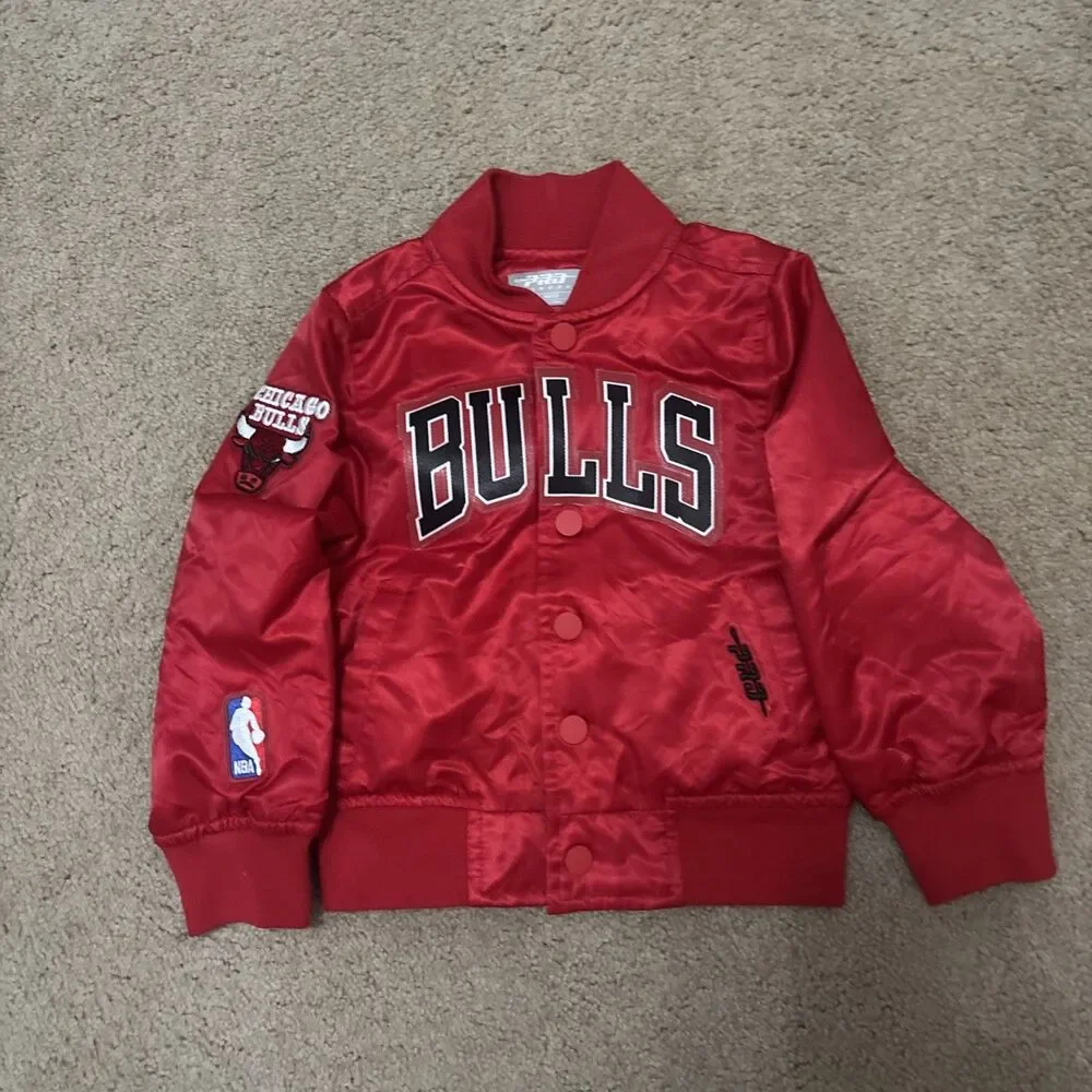 Pro Standard Toddler Boys' Chicago Bulls NBA Basketball Jacket - Red Size 2T